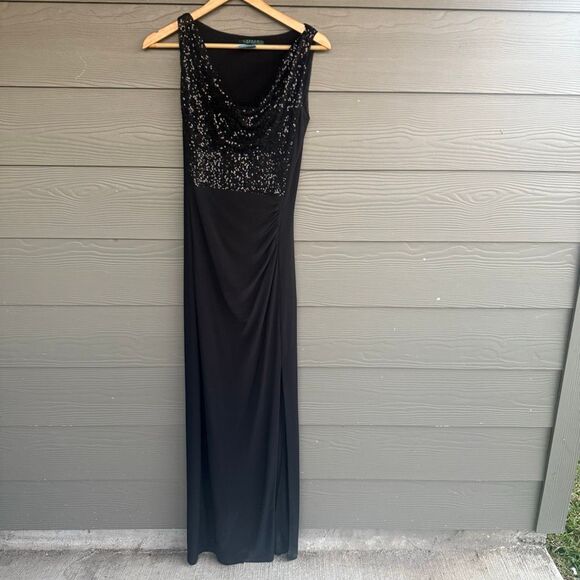 Ralph Lauren sequin evening gown - Picture 2 of 8